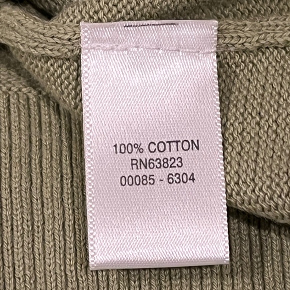 CJ Banks Sage Green Beaded Sequined Tree Design Cardigan 100% Cotton Sweater 14W - Picture 6 of 10